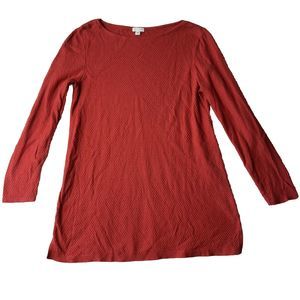 J.Jill M Women’s Pullover Casual Stretch Red Long Sleeve Stretch